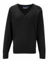 Sweter V-NECK Czarny 1WP