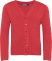 Sweter CARDIGAN 50/50 Czerwony 1WQ