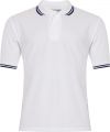 Polo Tipped  Penthouse White/Navy 3PT