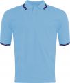 Polo Tipped krótki rękaw SKY/NAVY 3PT