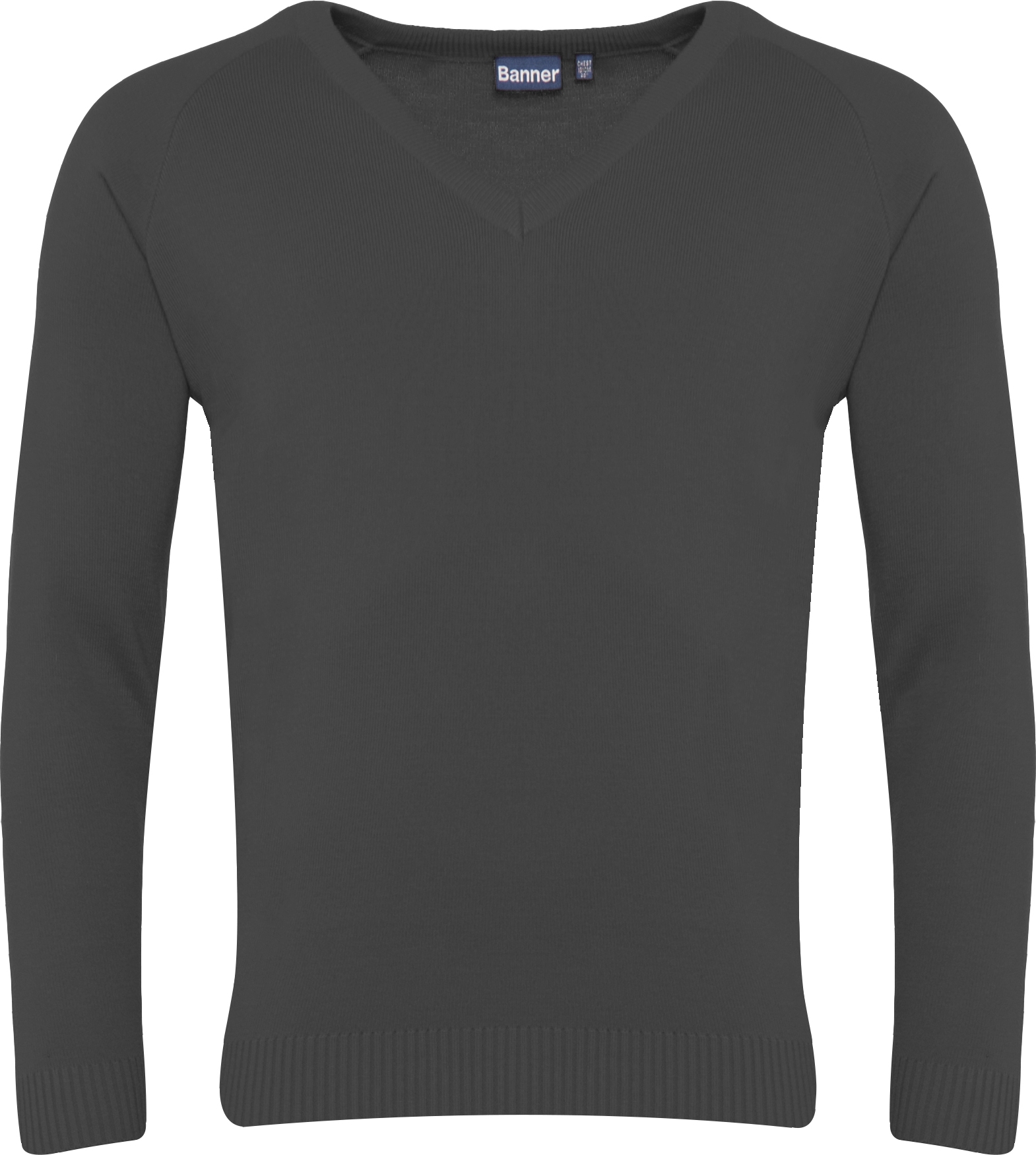 1WP GREY PRZÓD Sweter V-neck Mid Grey 1WP - obrazek 1
