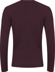 Sweter V-neck Maroon 1WP - obrazek 2