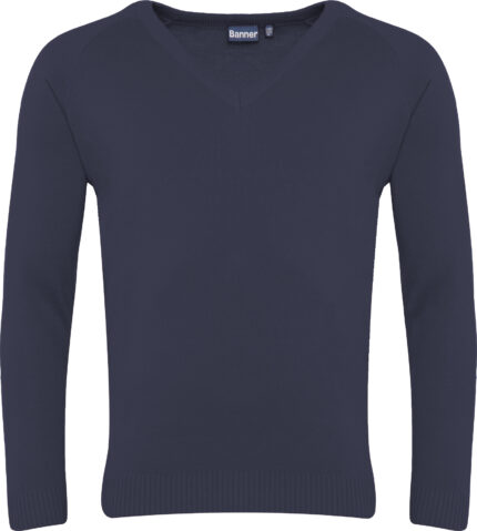Sweter V-neck Premier L/C Navy 1WW
