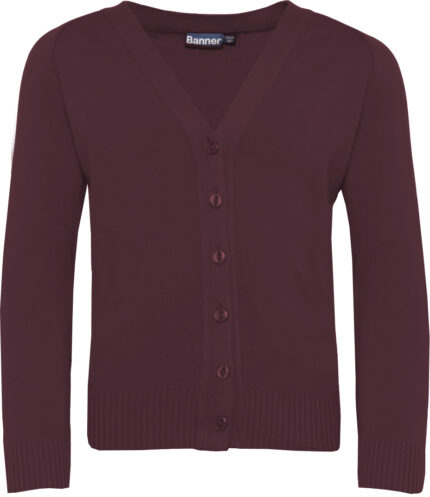 Sweter Cardigan Maroon 1WQ