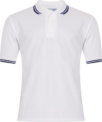 Polo Tipped Penthouse White/Navy 3PT
