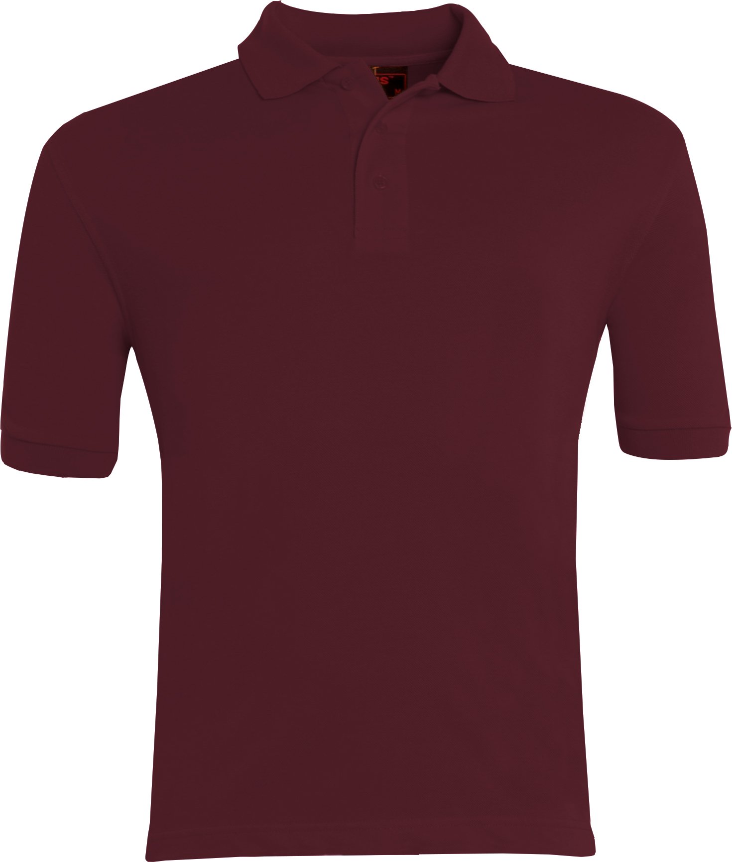 3QP BURGUNDY PRZÓD Polo Cogs Burgundy 3QP - obrazek 1
