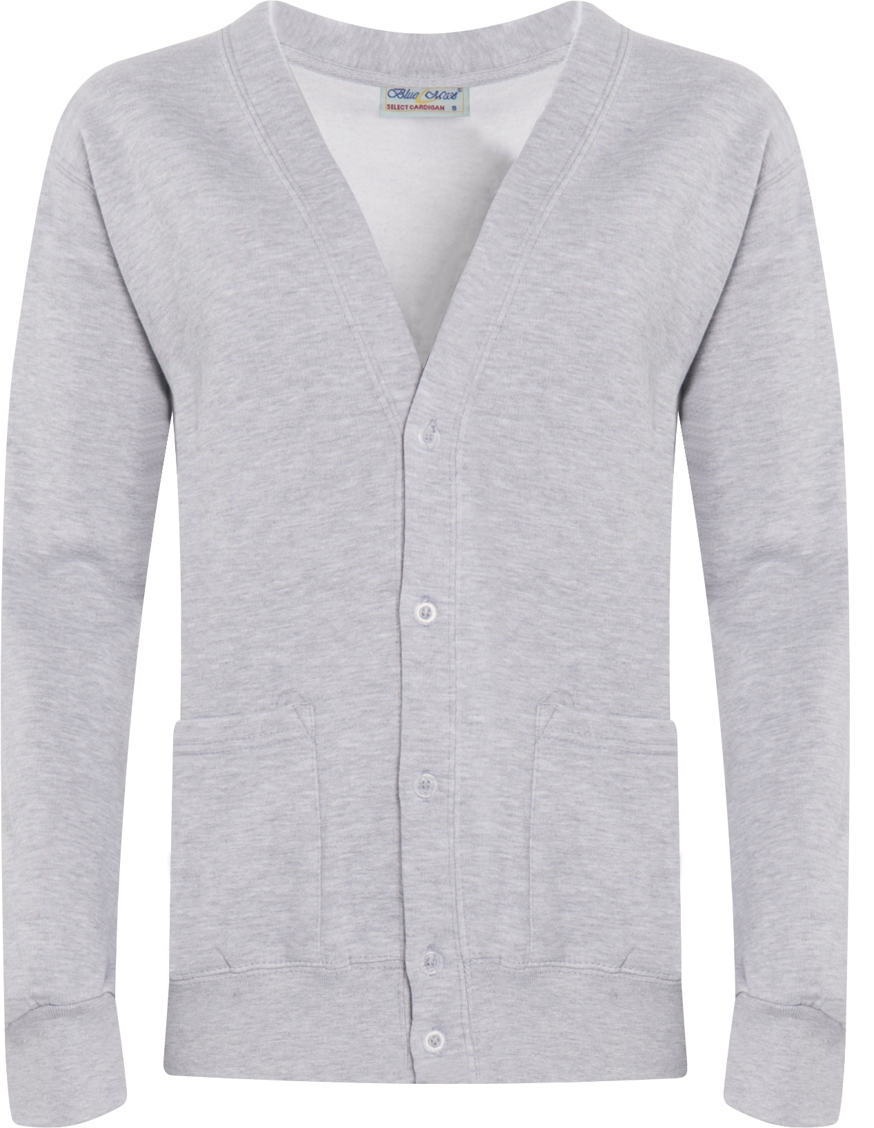 3SC GREY PRZÓD Bluza Select Cardigan Grey 3SC - obrazek 1