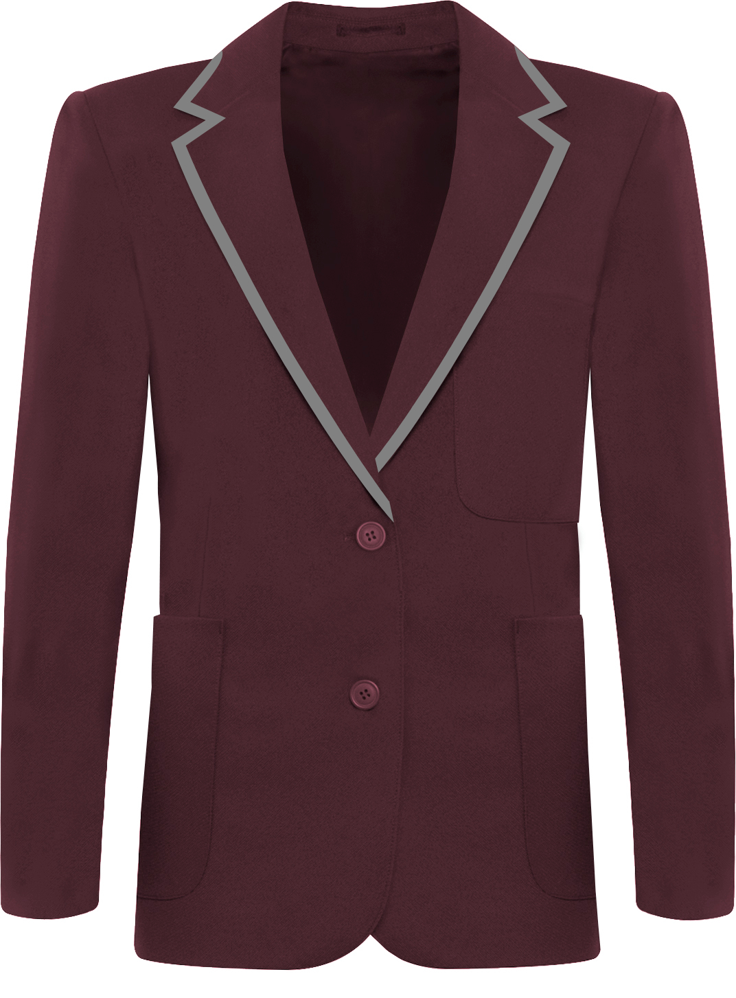 VISCOUNT GIRL CRACOW Marynarka Girls Viscount Maroon z lamówką SS29E - obrazek 1