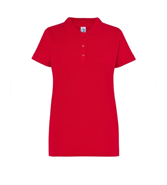 DAMSKIE RED Polo Girls Krótki Rękaw Red JK - obrazek 1