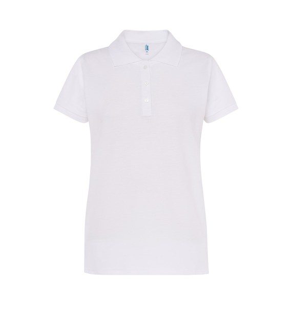 DAMSKIE WHITE Polo Girls Krótki Rękaw White JK - obrazek 1