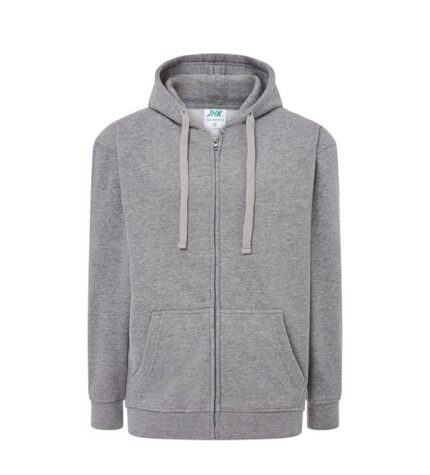 Bluza Z Kapturem Na Zamek Grey JK