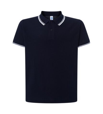 Polo Krótki Rękaw Navy/White JK