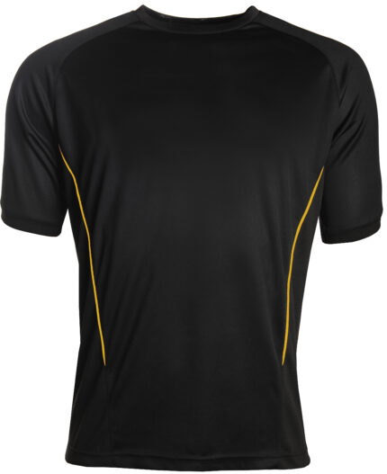 Koszulka Performance Krótki Rękaw Black/Gold 111892