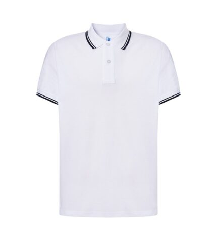 Polo Krótki Rękaw White/Navy JK