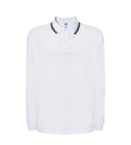 Polo Długi Rękaw White/Navy JK