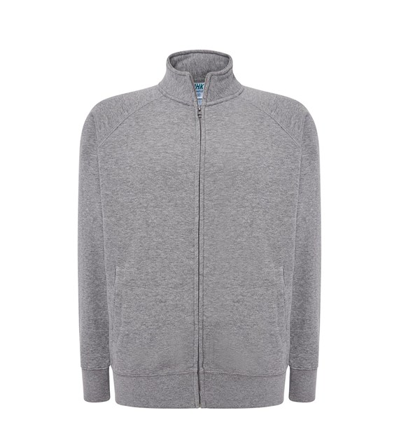 ZIP GREY Bluza Na Zamek Bez Kaptura Grey JK - obrazek 1