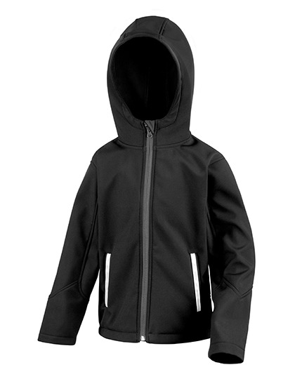 763103 Kurtka Junior Soft Shell Black - obrazek 1