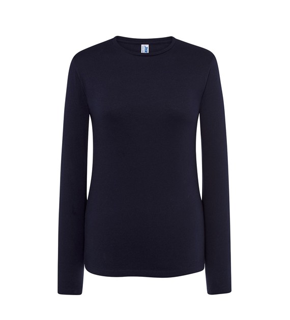 DAMSKIE NAVY LS T-shirt Girl Długi Rękaw Navy JK - obrazek 1