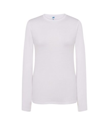 T-shirt Girl Długi Rękaw White JK