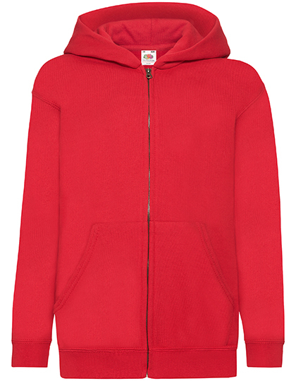 Bluza Z Kapturem Na Zamek Red F401NK