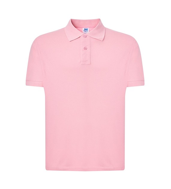 pora-210-pk-l_01 Polo Krótki Rękaw Pink JK - obrazek 1