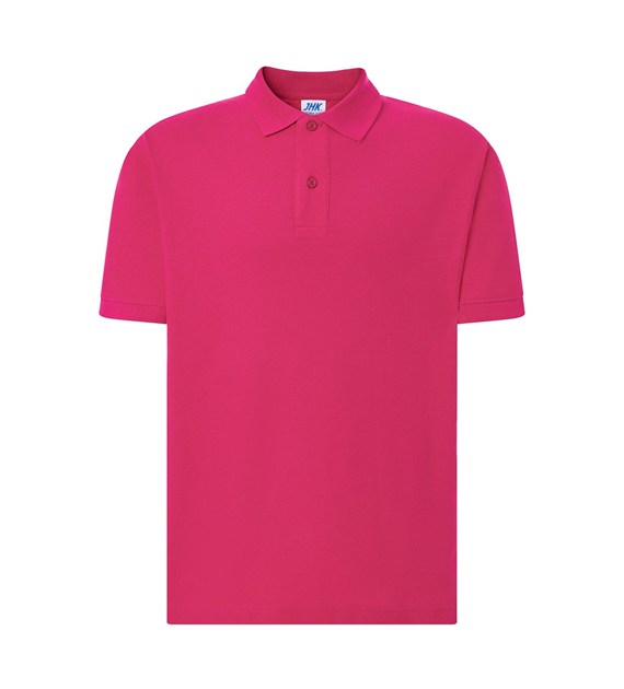 pora-210-fu-l_01 Polo Krótki Rękaw Fucsia JK - obrazek 1