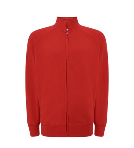 Bluza Na Zamek Bez Kaptura Red JK